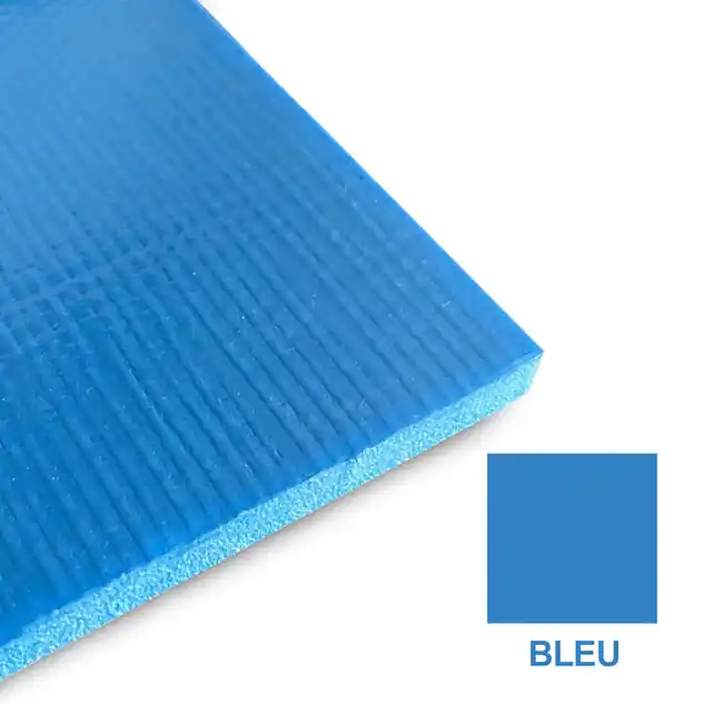 Bâche mousse isolante épaisseur bleue 8 mm