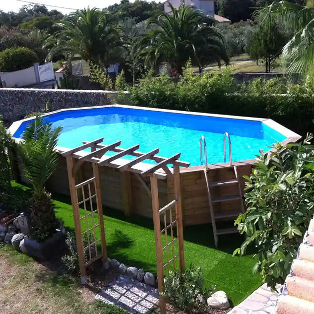 Piscine bois Azura 750 x 400 x H.130 cm
