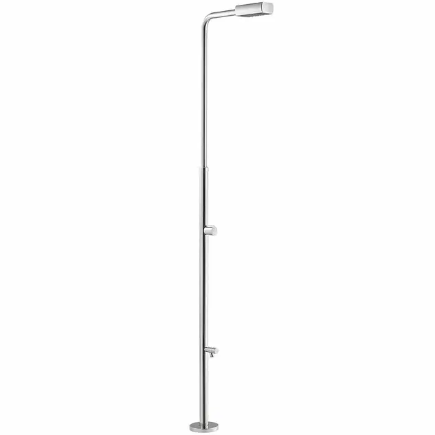 Douche avec 1 pommeau, 1 robinet et rince pieds