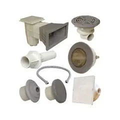 Kit N°4 pièces à sceller grises pour piscine béton