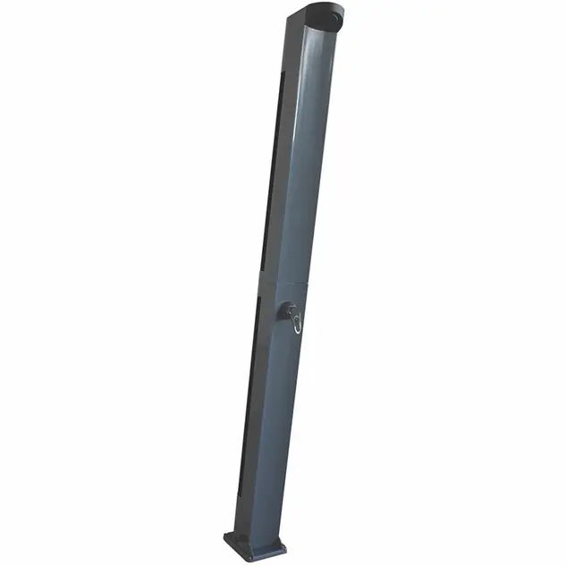 Douche solaire gris métal Luxe - réservoir 20L
