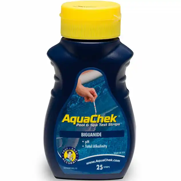 Aquachek Biguanide 3-en-1 trousse d‘analyse 25 bandelettes