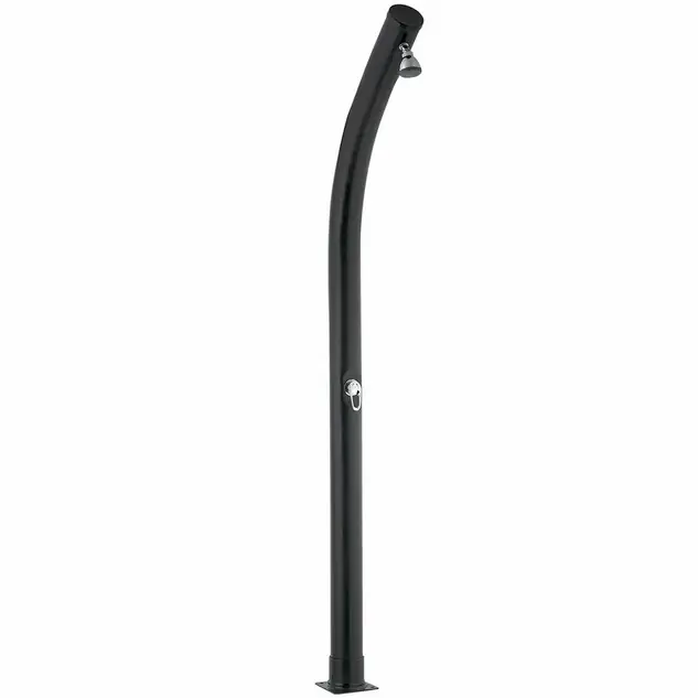 Douche solaire coudée PVC noir - 20 L