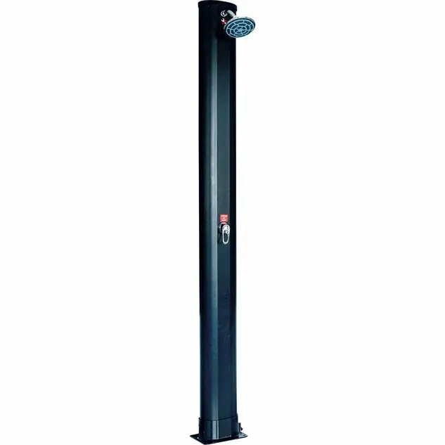Douche solaire droite PVC noir 35 L