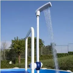 Douche économique à clips GRE pour échelle piscine hors sol