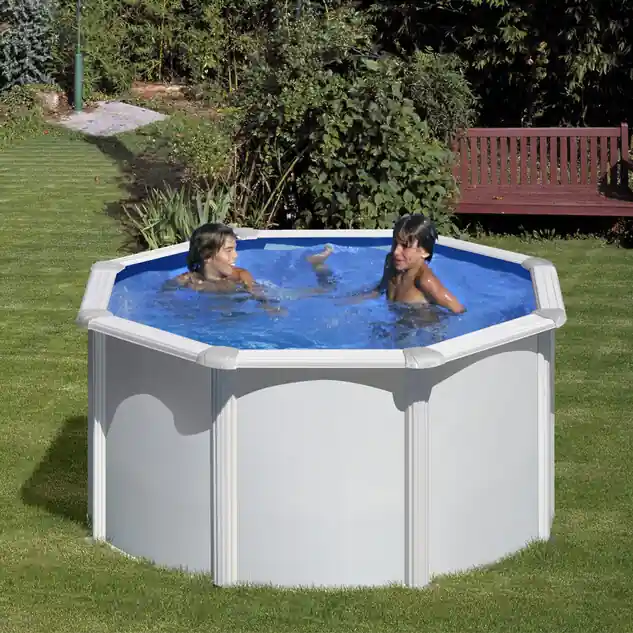 Kit piscine hors-sol acier ronde Fidji Ø 2.40 x H.1.20 m