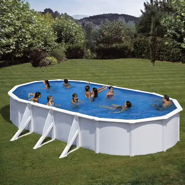 Kit piscine hors-sol acier ovale Fidji 7.30 x 3.75 x H.1.20 m
