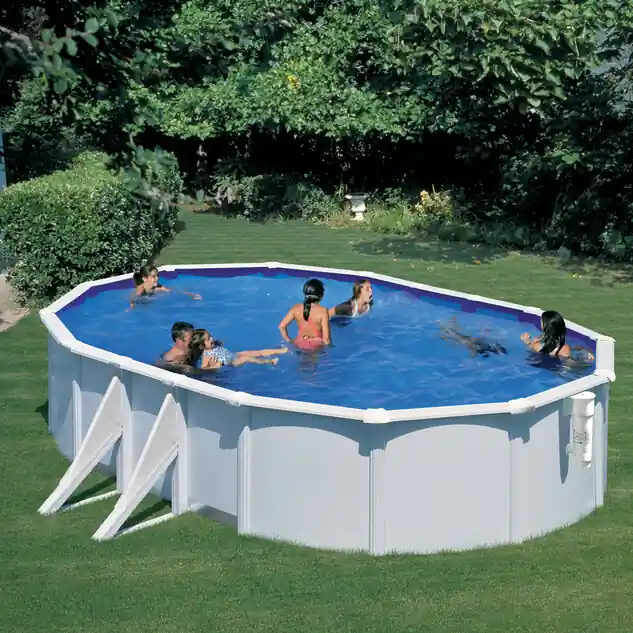 Kit piscine hors-sol acier ovale Bora Bora 6.10 x 3.75 x H.1.20 m