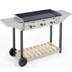 Desserte CHPS inox/bois pour plancha 900 Roller Grill