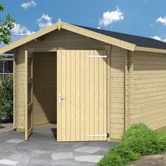Garage en bois d‘épicéa Mauritius