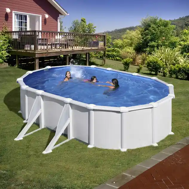 Kit piscine hors-sol acier ovale Atlantis 5.00 x 3.00 x H.1.32 m