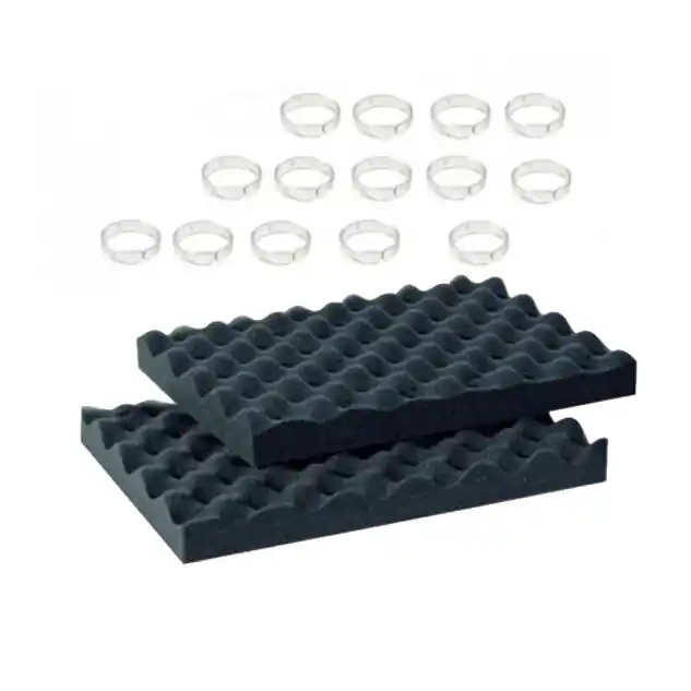Brosses mousse noire x 2 pour robot piscine Zodiac + 14 Clips