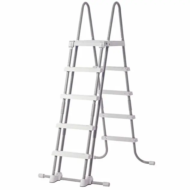 Échelle de sécurité avec plateforme et marches amovibles - Hauteur 132 cm