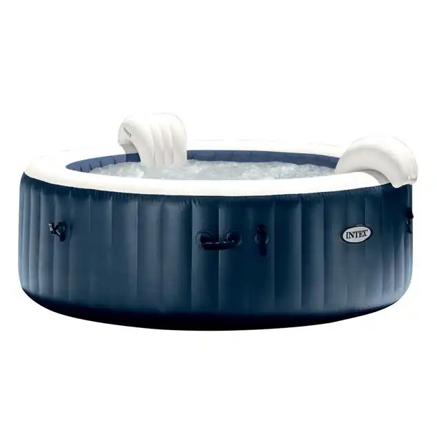 Pure Spa 6 places Navy rond - Bulles, LED couleur