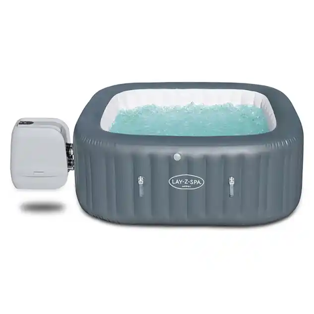 Hawaïï 4/6 places carré gris - Bulles + hydrojets Pro