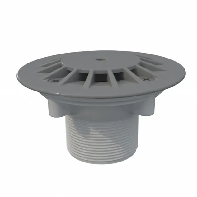 Bouche de refoulement hydraulicite inversée ABS fixe gris piscine béton