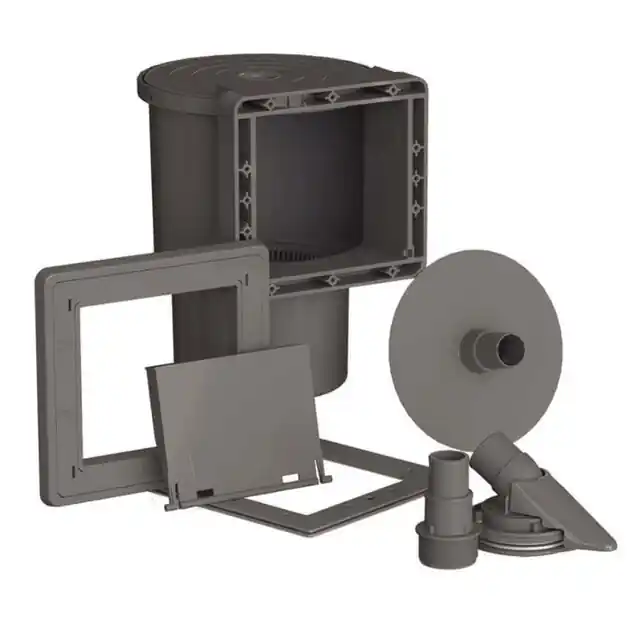 Ensemble skimmer pour piscines acier gre - gris