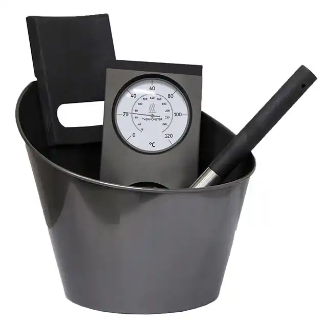 Kit accessoire sauna noir