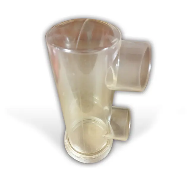 Vase en U pour cellule électrolyseur Perle salt + avec 2 réducteurs