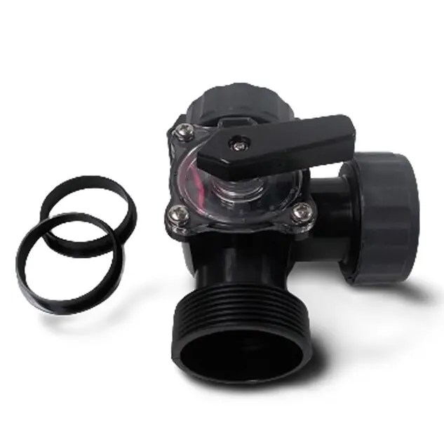 Vanne d‘arrêt 3 voies à visser Ø 50 mm compatible Intex/Bestway