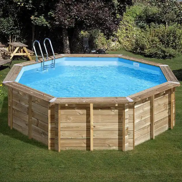 Piscine bois ronde Violette 2 - Ø 5.00 m x H.1.27 m