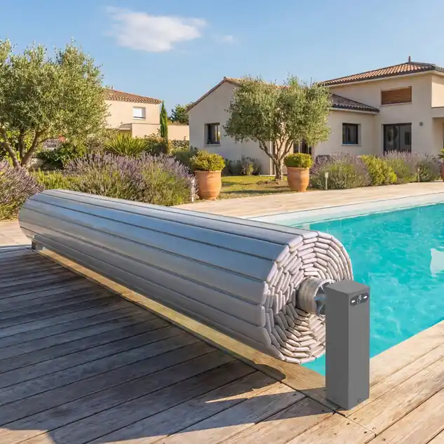 Volet piscine Linea Cover Light de l‘automatique vers la batterie