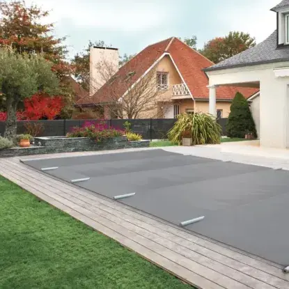 Bâche à barres Aqualux CovBar Classic pour piscine 8 x 4 m