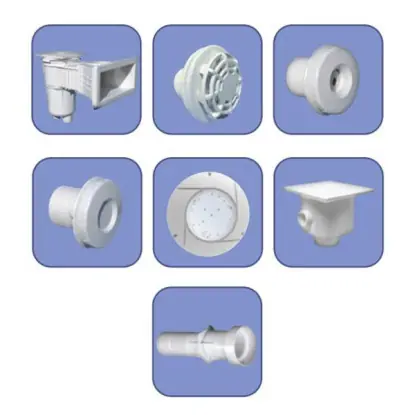 Kit pièces à sceller pour piscine à revêtement liner