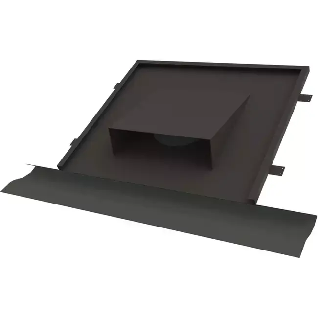 Thermoduct conduit horizontal plat diamètre 200 pour toiture en pente