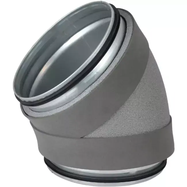 Coude isolé Thermoduct 45 degrés et 125 mm de diamètre