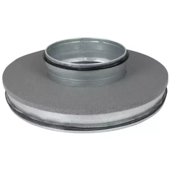 Couvercle isolé Thermoduct avec embout plat de 250 mm - 160 mm de diamètre