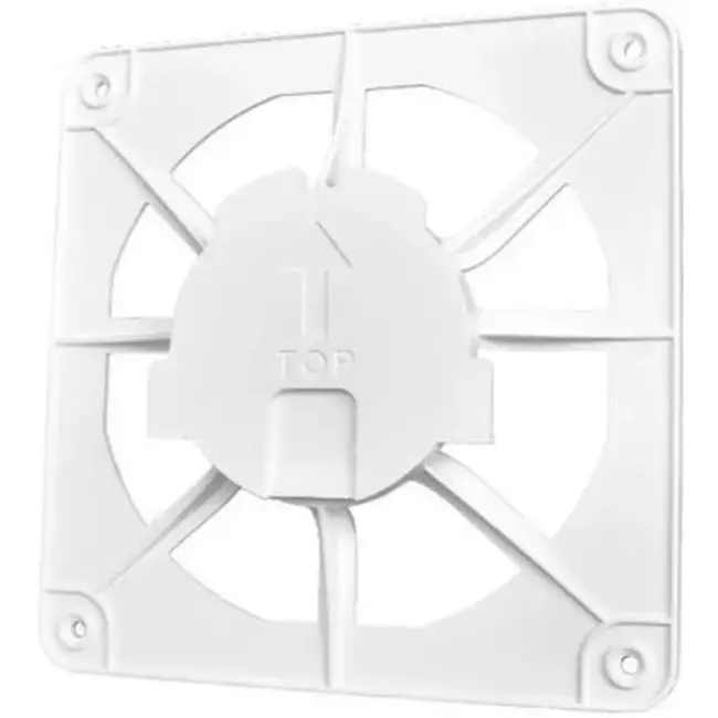 Grille 15x15cm front en plastique coloré gris