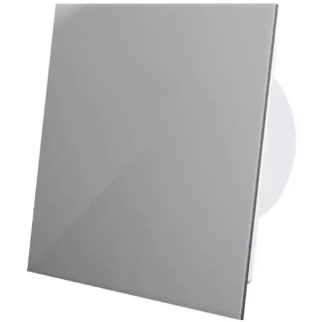 Vmc salle de bain Ø 100 mm - front en plastique gris