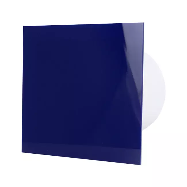 Air Roxy vmc salle de bain avec diamètre de raccordement 100 mm avec cordon de tirage et fiche - front en plastique bleu