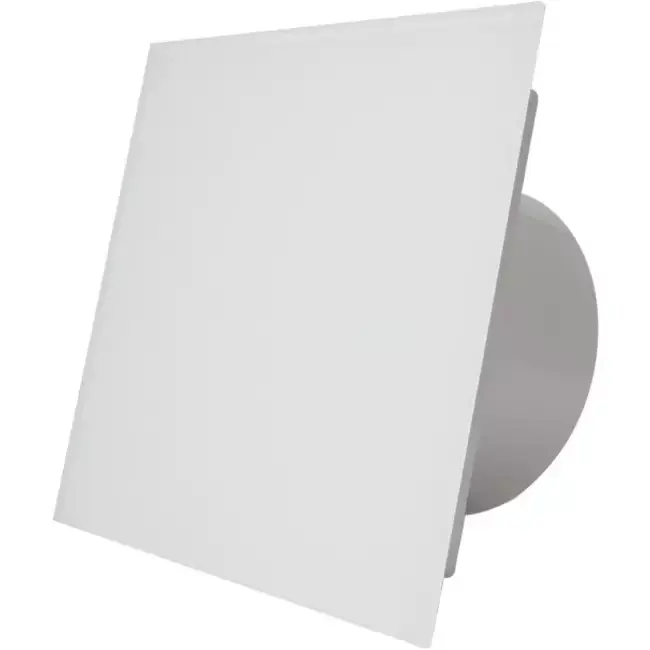 Air Roxy vmc salle de bain avec diamètre de raccordement 100 mm - front en plastique blanc brillant