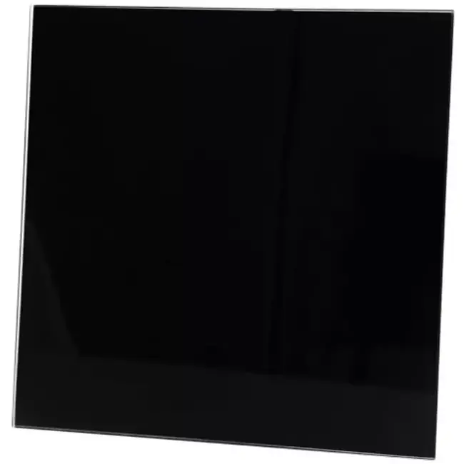 Grille 15x15cm front en plastique coloré en noir