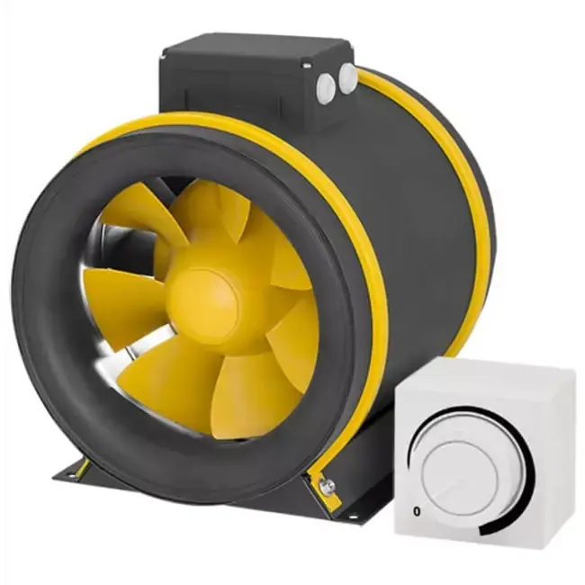 Ventilateur de gaines Ruck ETAMASTER avec moteur EC 3320m³/h - Ø 355 mm + potentiomètre de régulation 10 kO