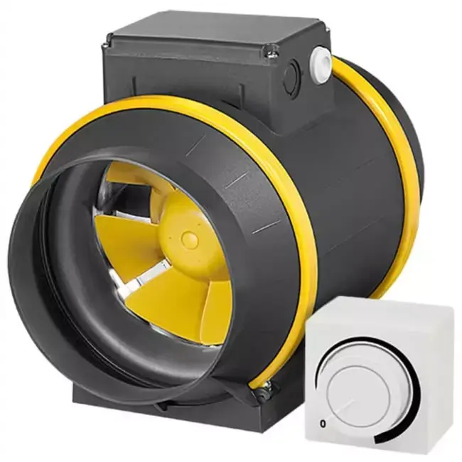 Ventilateur de gaines Ruck® ETAMASTER avec moteur EC 810m³/h - Ø 160 mm + commande de potentiomètre 10 kO