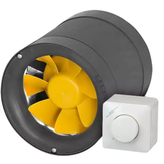 Ventilateur de gaines Ruck Etamaster avec moteur EC - 220 m³/h -Ø 125 mm + régulateur PWM