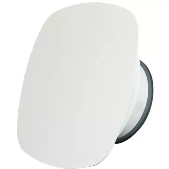 Bouche VMC Imaginair carrée Ø 125 mm - ressorts + anneau de montage - blanc