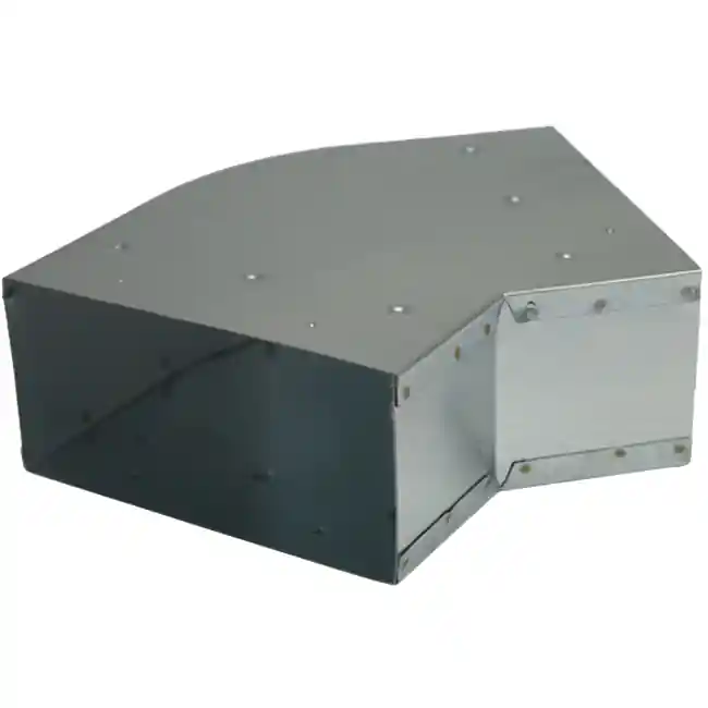 Coude 45 degrés 220x80 mm horizontal pour gaine