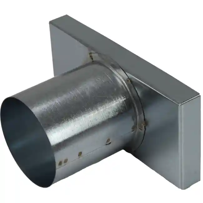 Couvercle 220x80 mm avec raccord de diamètre 80 mm pour le tuyau d‘évacuation des fumées