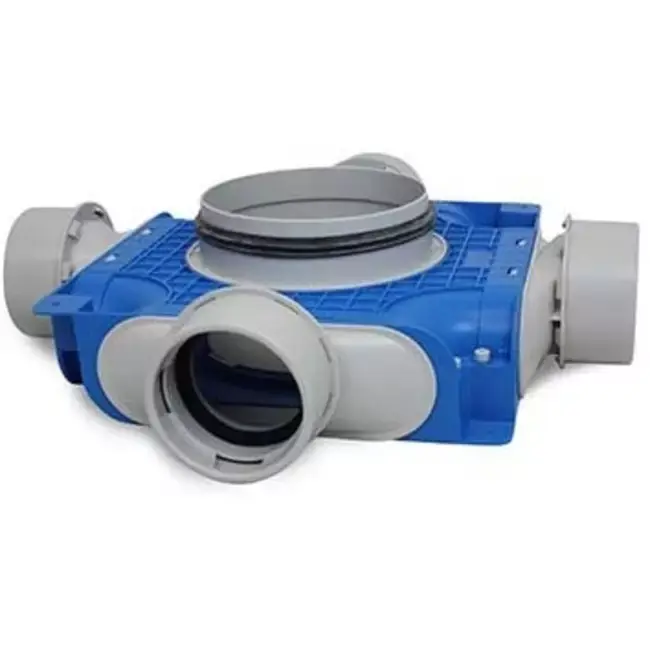 Boîte de sous-distribution de ventilation Vent-Axia Uniflexplus 4x Ø90 mm avec embout Ø160 mm