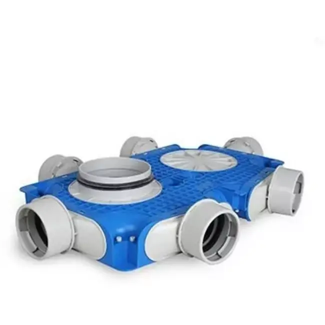 Boîte de distribution principale de ventilation Vent-Axia Uniflexplus 6x Ø90mm avec embout Ø180mm