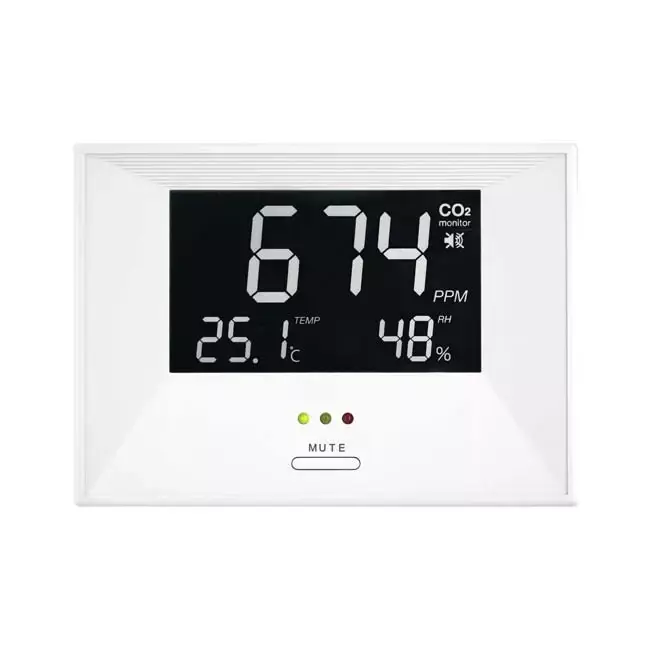 Moniteur de CO2 - indicateur d‘air avec affichage de la température et de l‘humidité