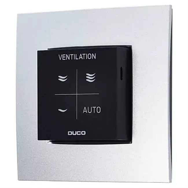 Duco CO2 room sensor with control RF/Wired black (sonde d‘ambiance CO2 avec contrôle RF/câble)