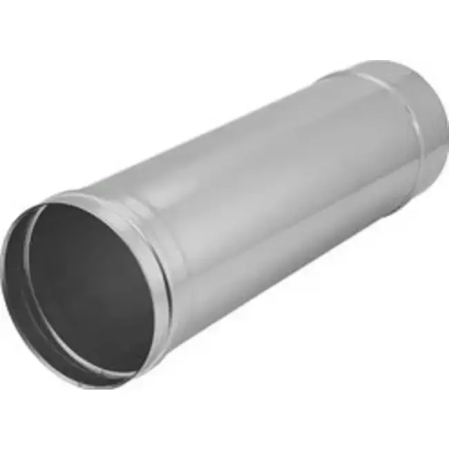 Tuyau de poêle en acier inoxydable à simple paroi Ø 350mm - L = 300 mm