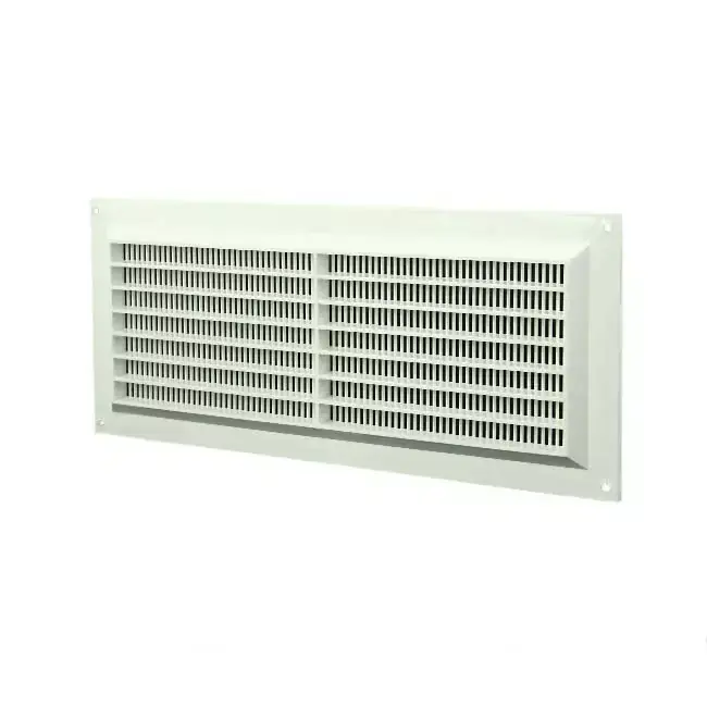 Grille de ventilation rectangulaire grillagée 130 x 300 blanc - VR1330