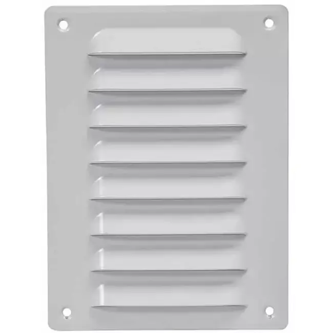 Grille à fente rectangulaire en métal 140 x 190 blanc - MR1419