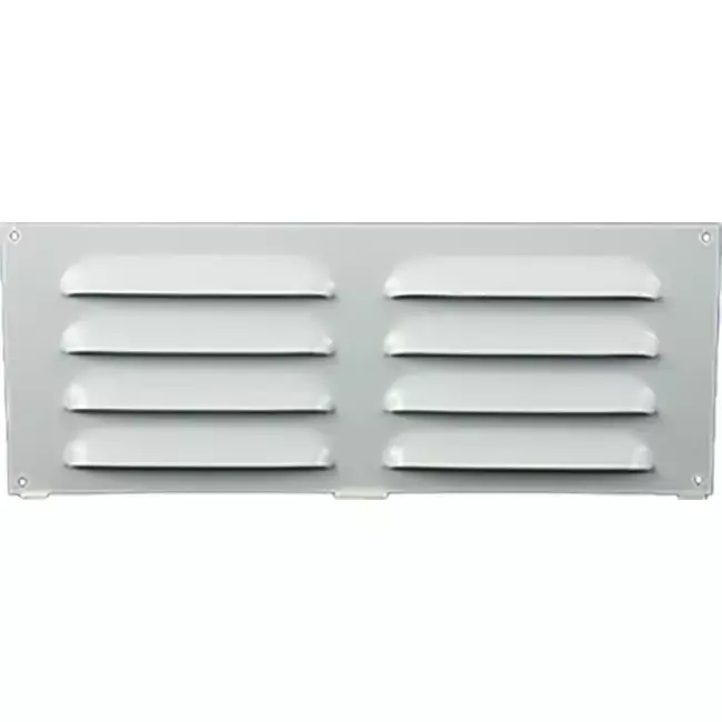 Grille à fente rectangulaire en métal 260 x 105 blanc - MR26105